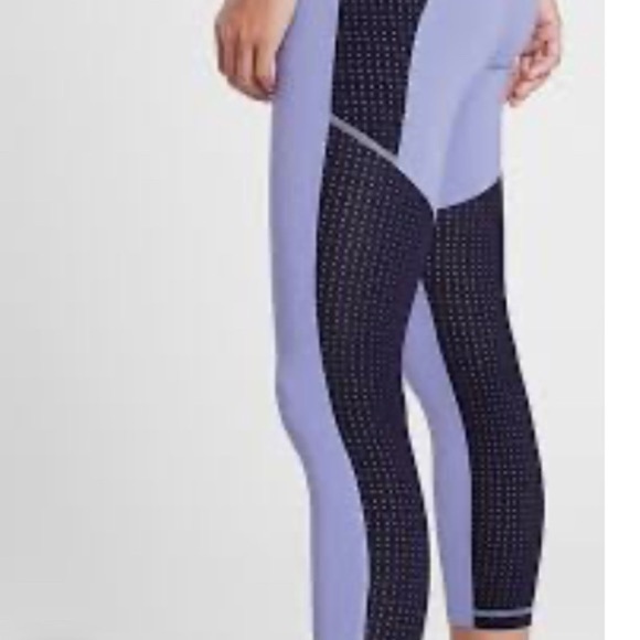 Athleta Cross Train 7/8 Paddle Leggings Womens Size XS Blue Colorblock Athletic - Picture 5 of 12